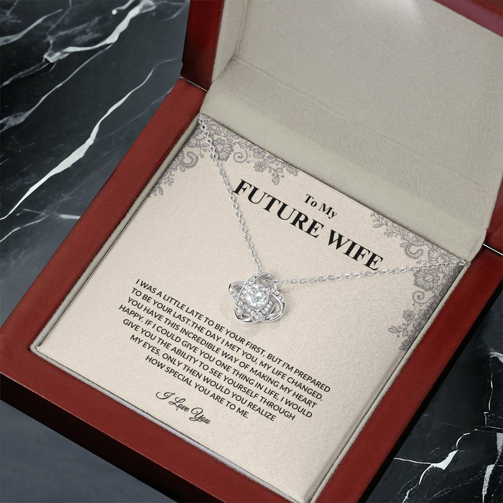 To My Future Wife, Love Knot Necklace