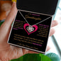Love Knot Necklace, To My Beautiful Granddaughter Perfect for Birthdays, Sweet 16 Graduation, Holidays or Just to say I LOVE YOU