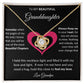 To My Beautiful Granddaughter Love Knot Necklace Gift From Grandpa