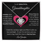 To My Beautiful Granddaughter Love Knot Necklace Gift From Grandpa