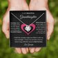 To My Beautiful Granddaughter Love Knot Necklace Gift From Grandpa