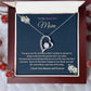 To My Beautiful Mom Forever Love Necklace.  Mother's Day, Birthday, Thank You  Gift