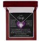 To My Wife Love Knot Necklace , Mothers Day , Birthday, Anniversary Gift  or Just to say I love You!