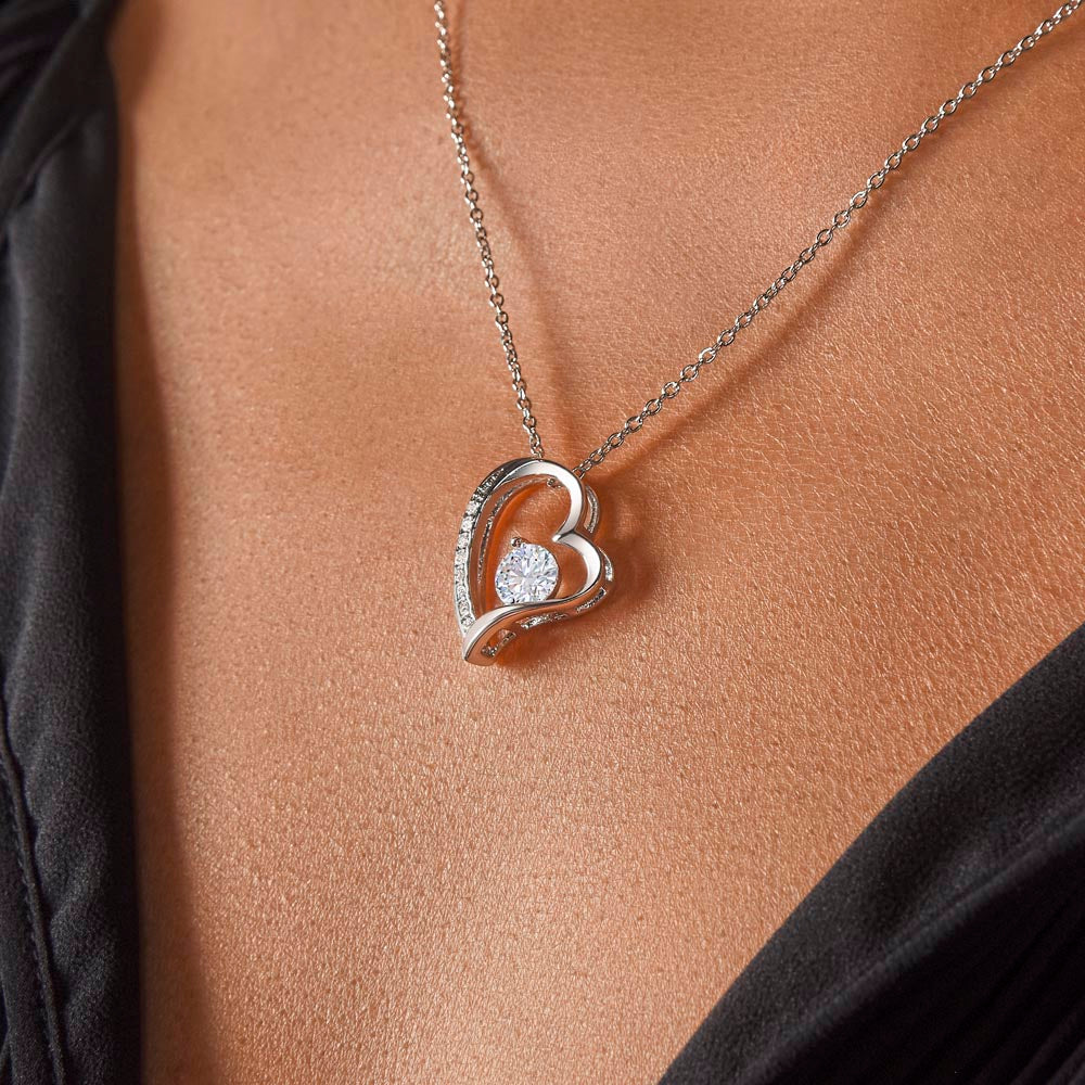 To My Beautiful Mom Forever Love Necklace.  Mother's Day, Birthday, Thank You  Gift