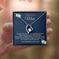 To My Beautiful Mom Forever Love Necklace.  Mother's Day, Birthday, Thank You  Gift
