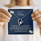 To My Beautiful Mom Forever Love Necklace.  Mother's Day, Birthday, Thank You  Gift